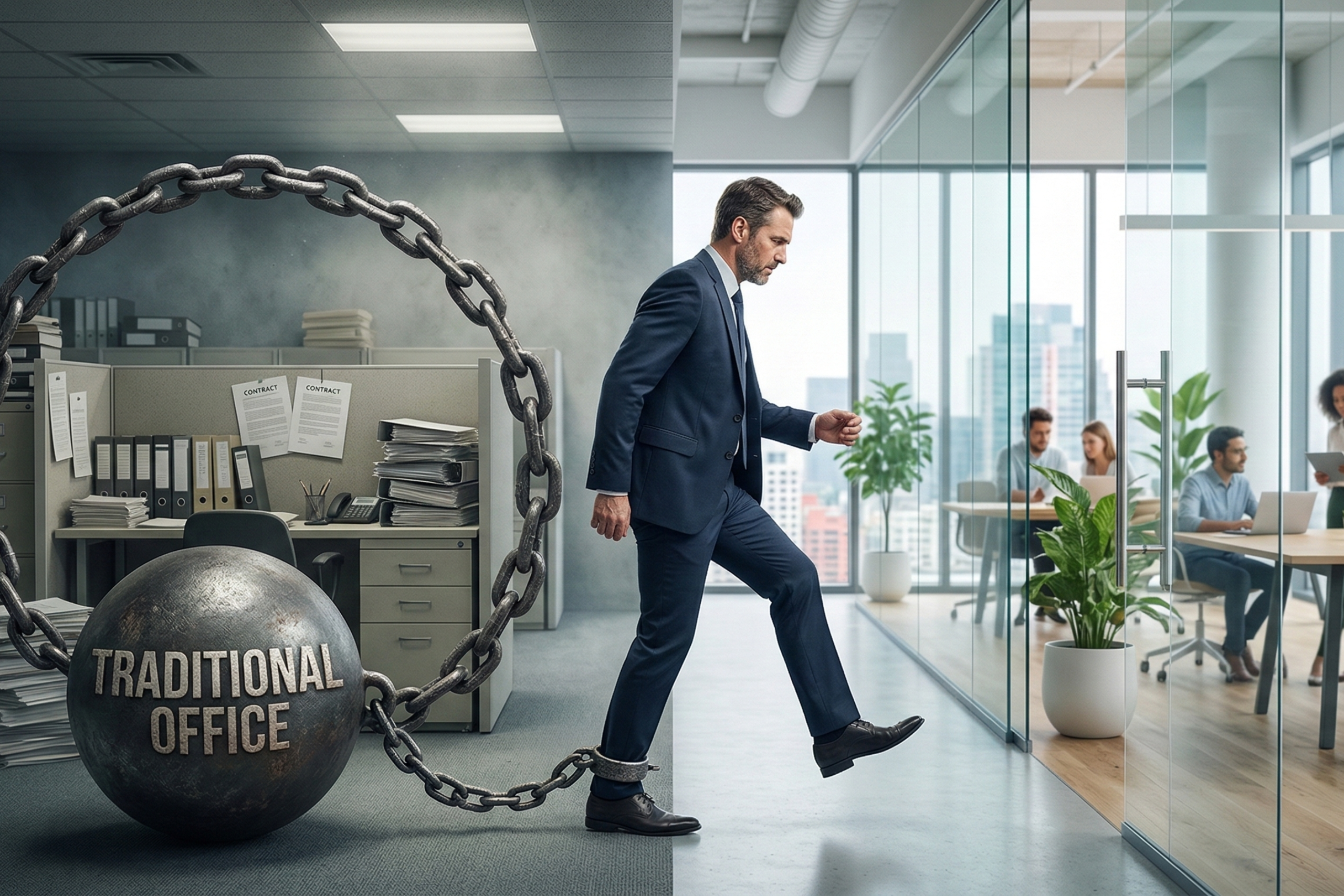 O aluguel de escritório tradicional está limitando sua empresa?